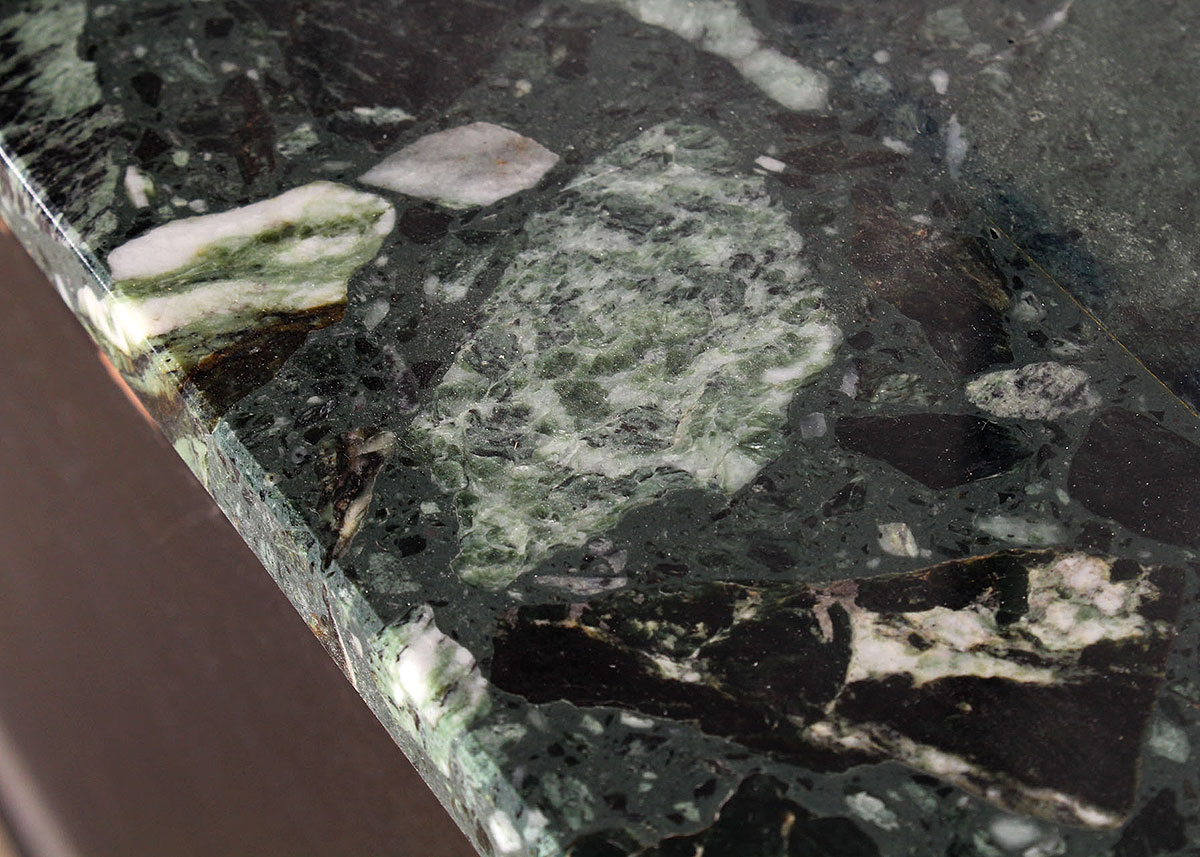 Semi-Circle Marble Top Console Table