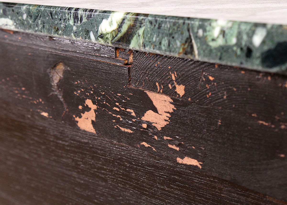 Semi-Circle Marble Top Console Table