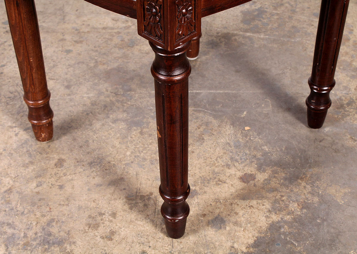 Stool with Handstitched Cushion