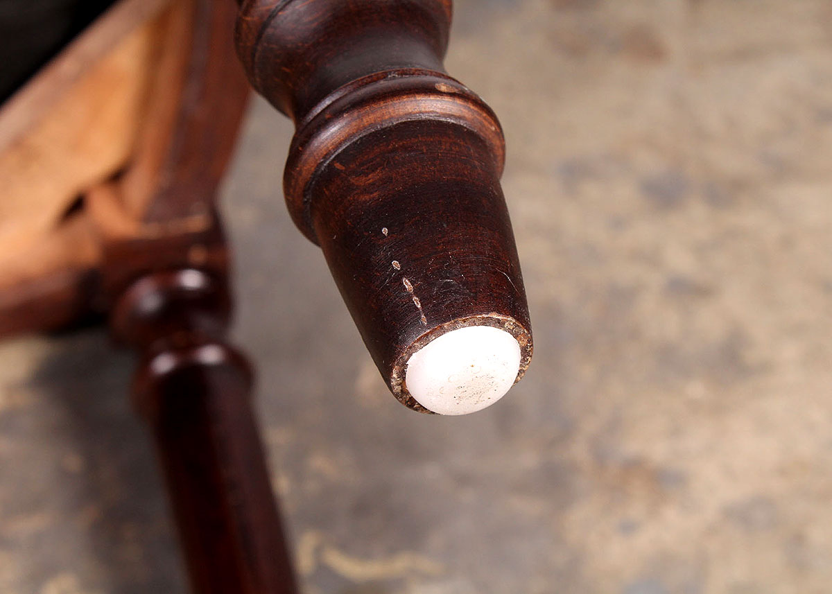 Stool with Handstitched Cushion