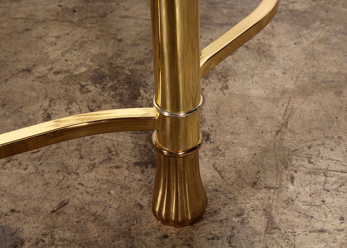 Pair of Contemporary Glass Top Side Tables