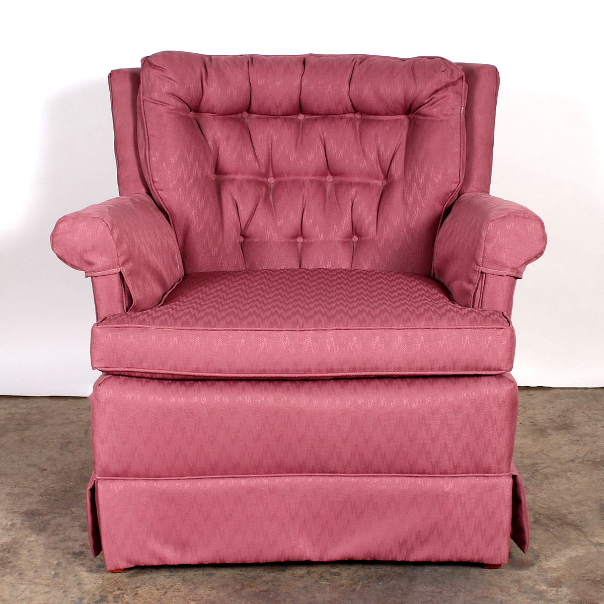 Pink Fabric Armchair