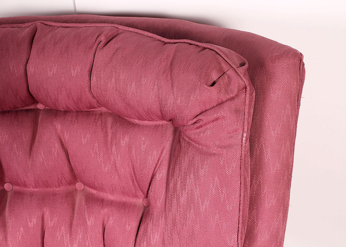 Pink Fabric Armchair