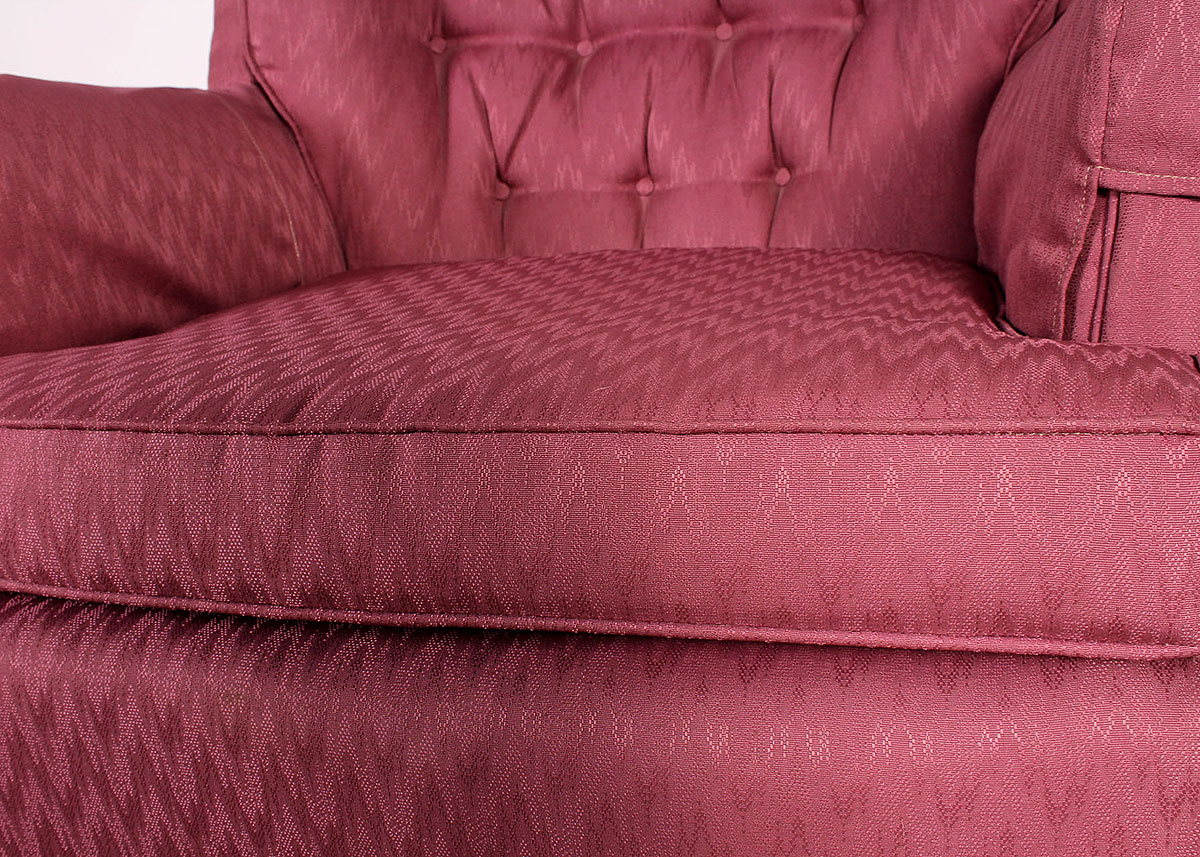 Pink Fabric Armchair