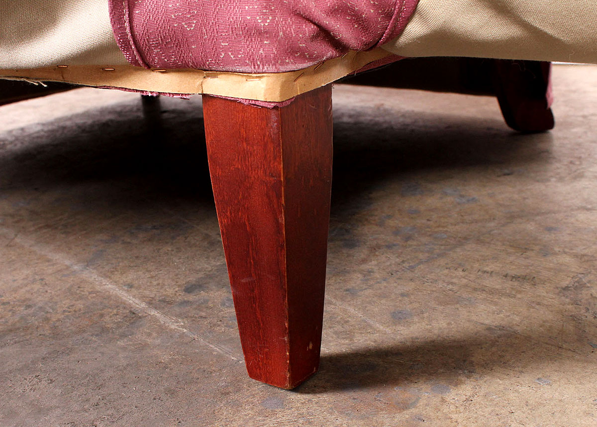 Pink Fabric Armchair