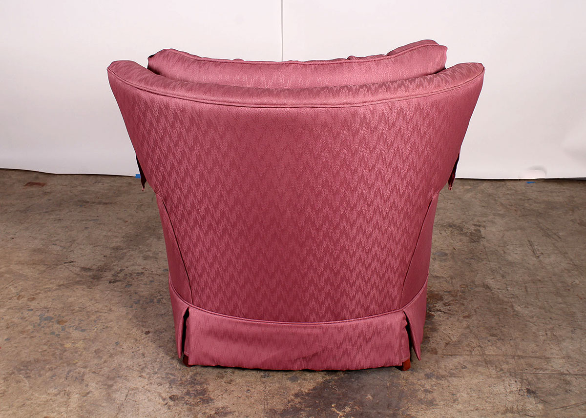 Pink Fabric Armchair