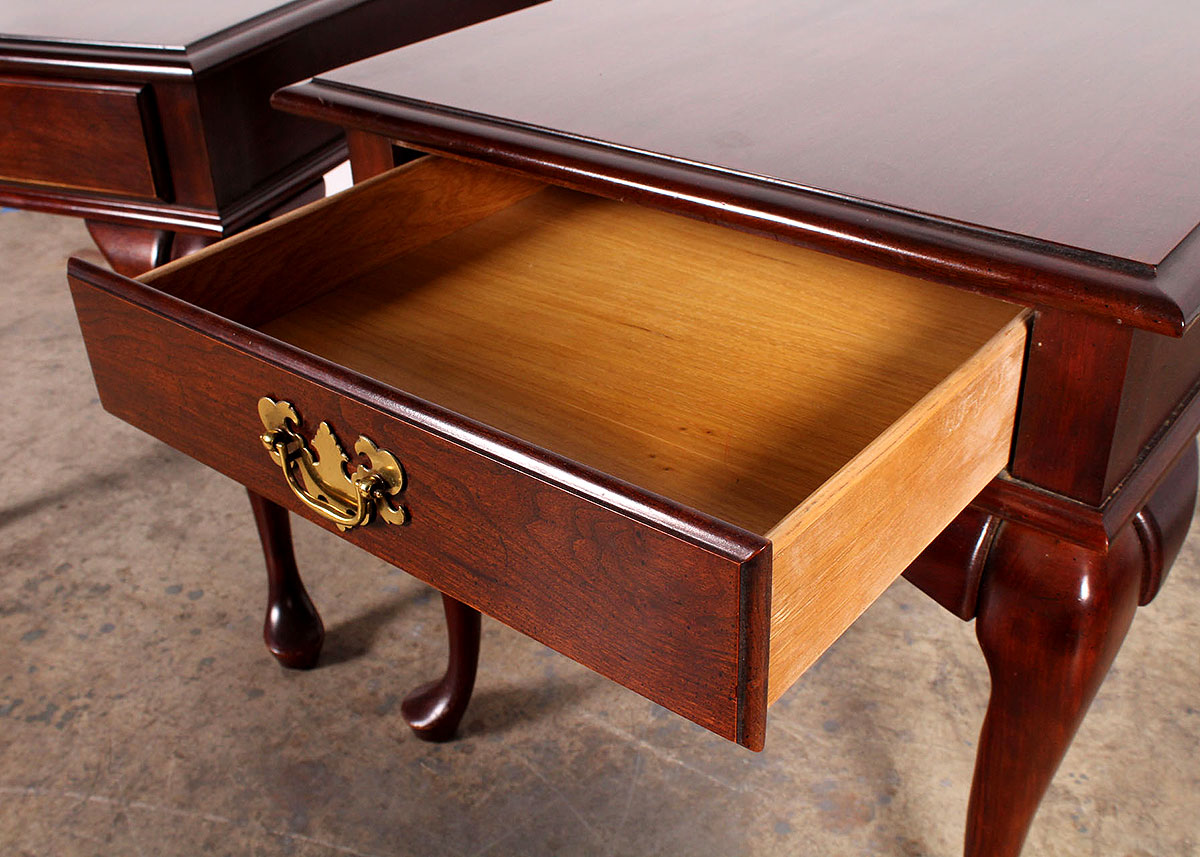 Pair of Queen Anne Style Side Tables