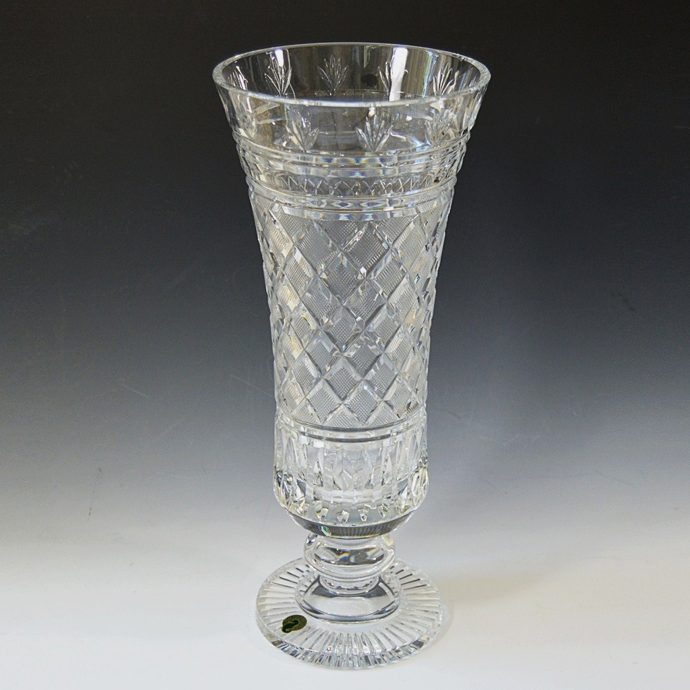 Irish Waterford Crystal Flared Vase