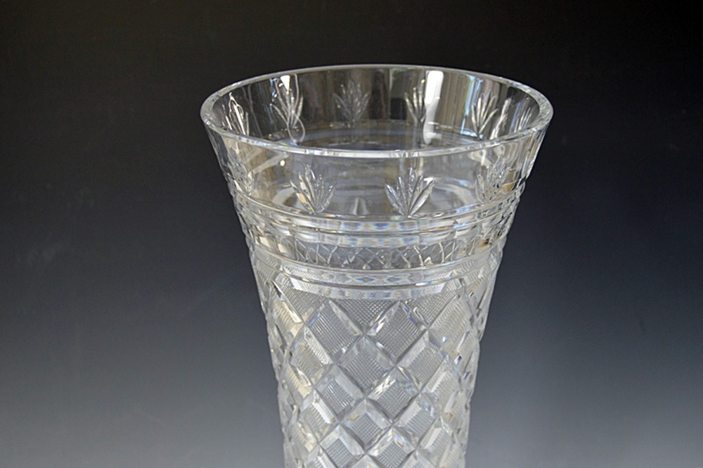 Irish Waterford Crystal Flared Vase