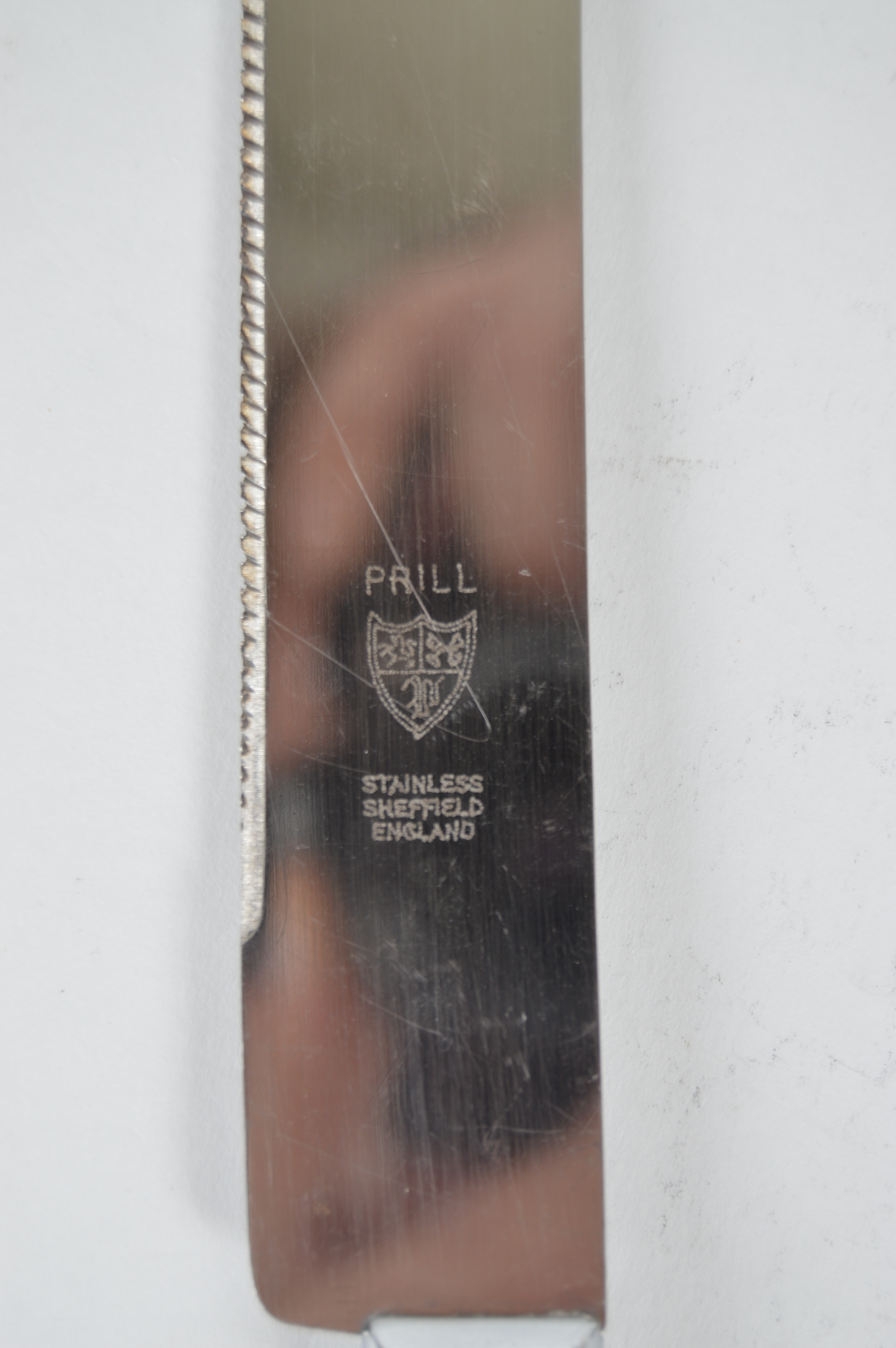 Prill Sheffield Silver Plate Bread Knife
