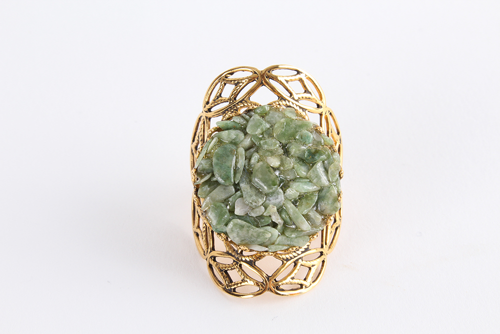 Statement Necklace and Ring Demi Parure Set