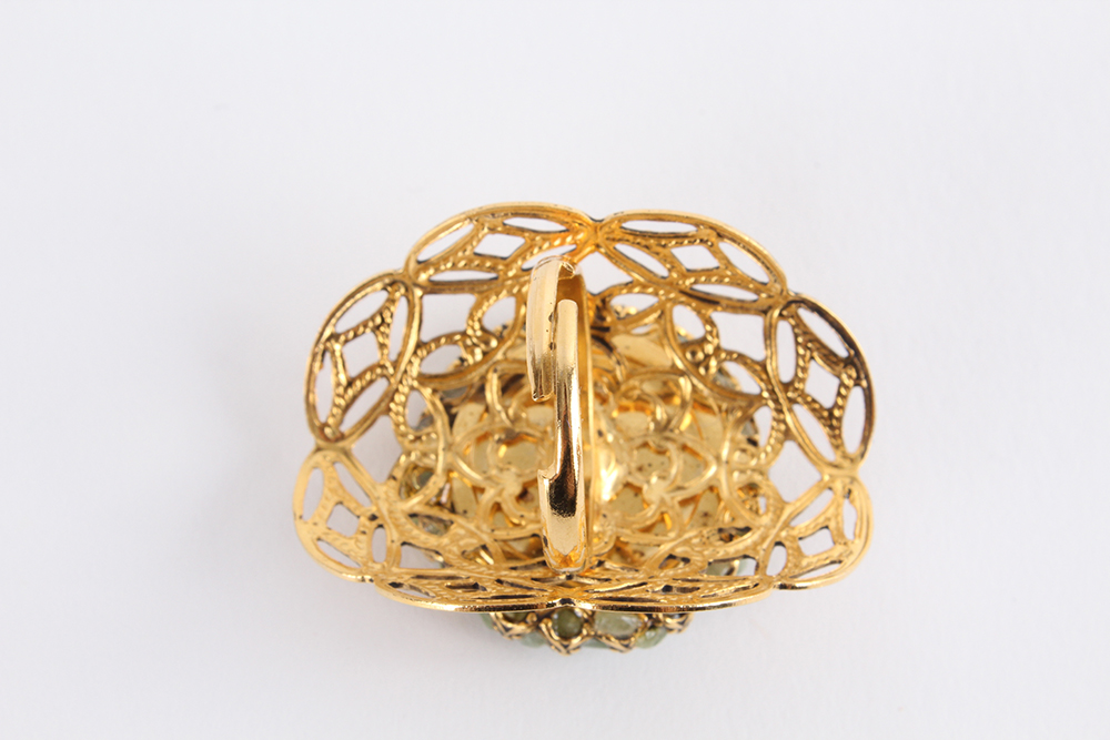 Statement Necklace and Ring Demi Parure Set