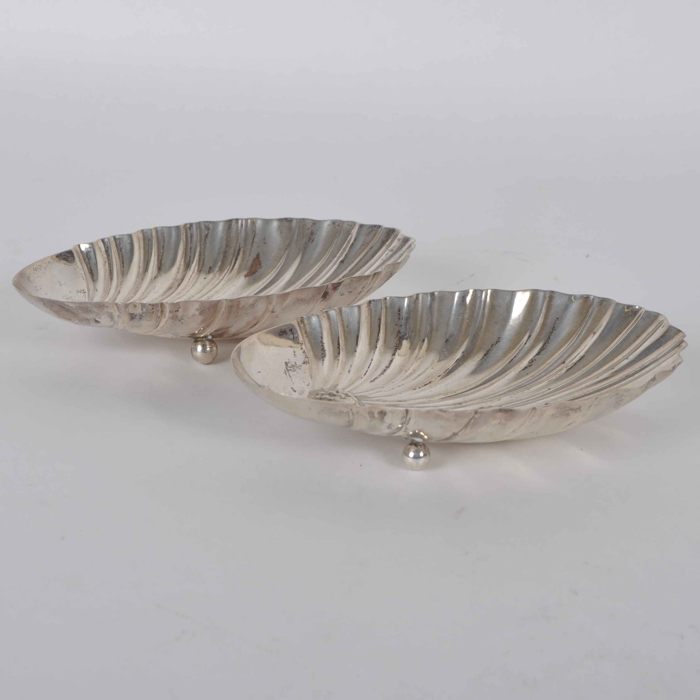 Pair of Sterling Pineapple Dishes