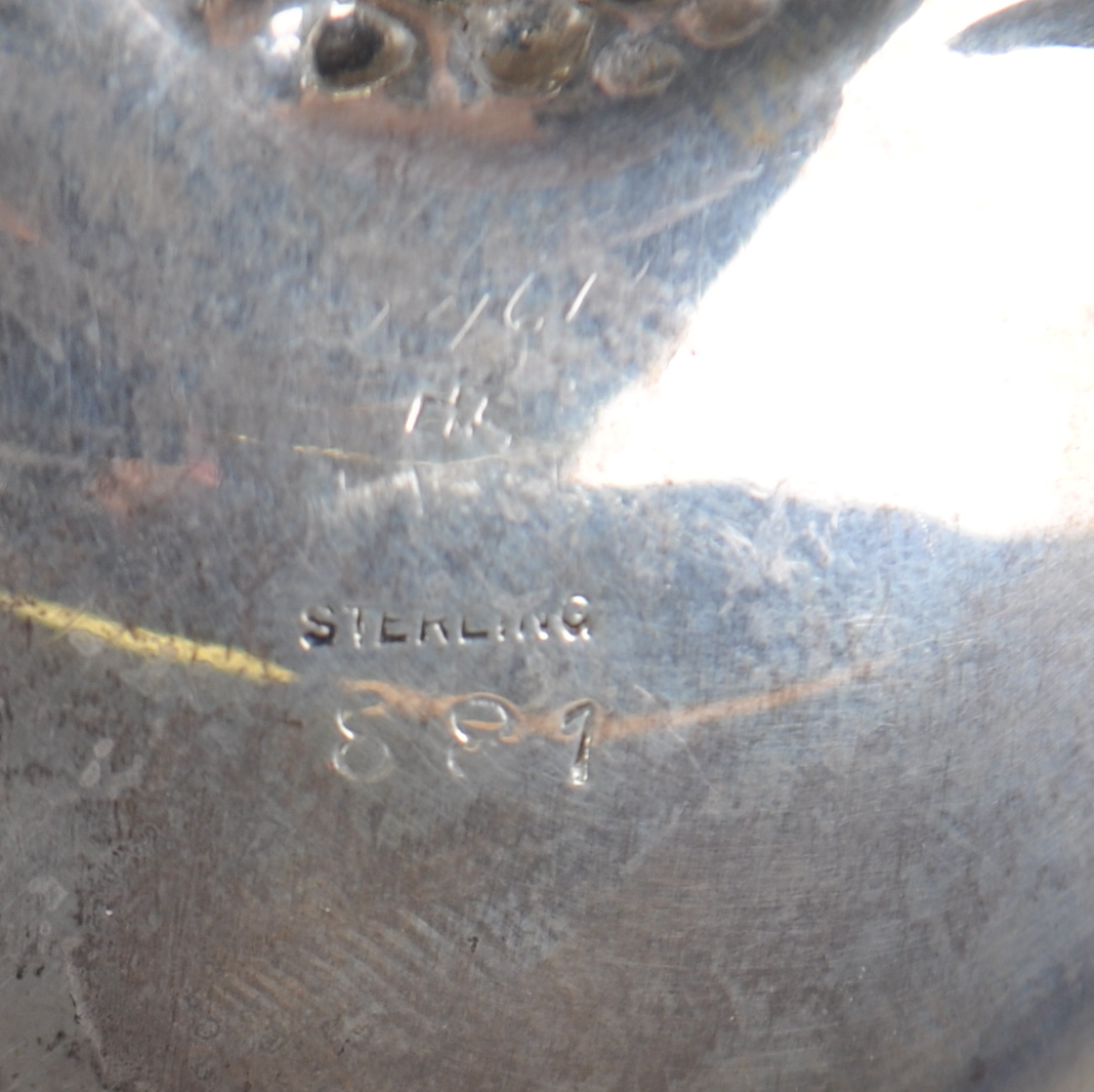 Pair of Sterling Pineapple Dishes