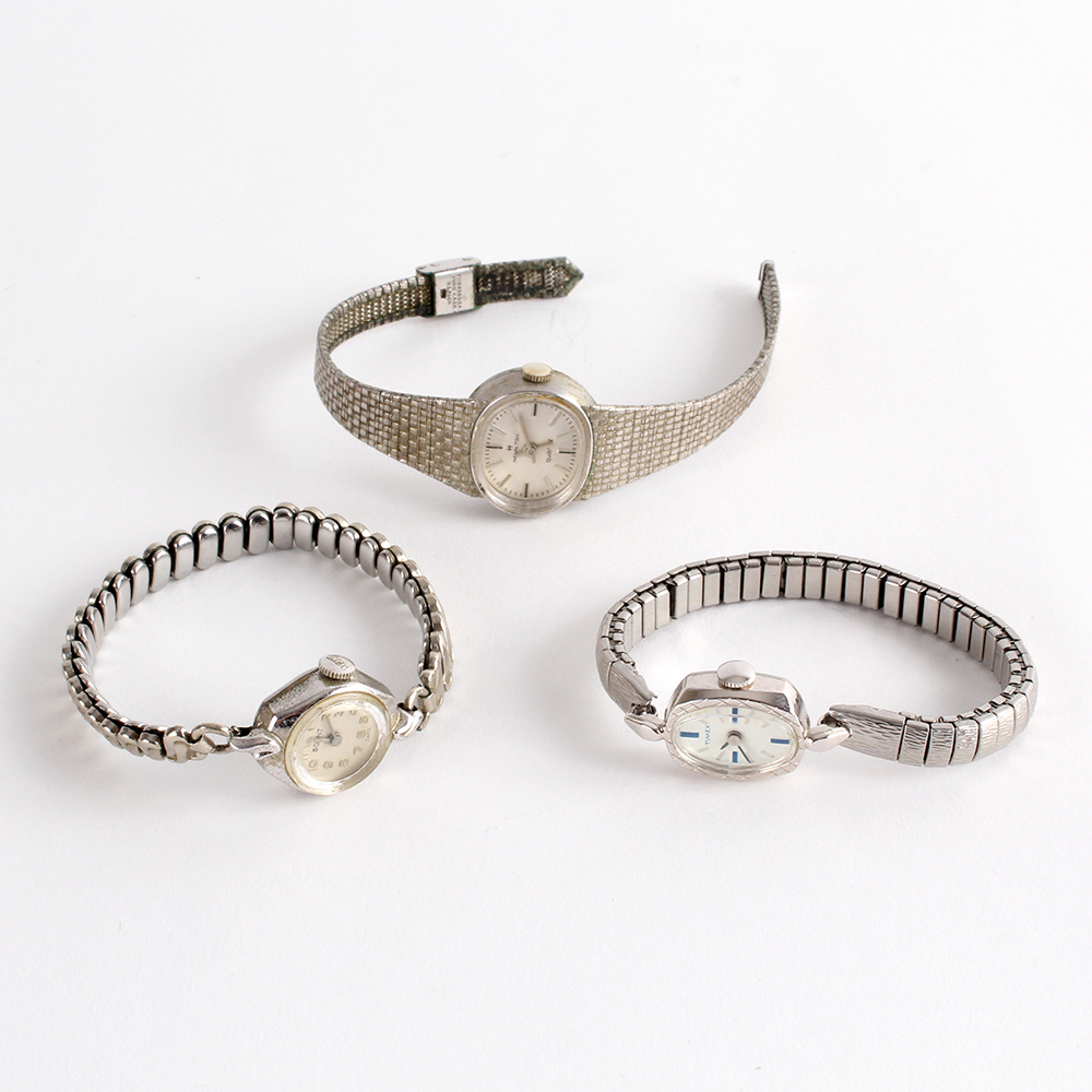 Trio of Silver Tone Women's Watches