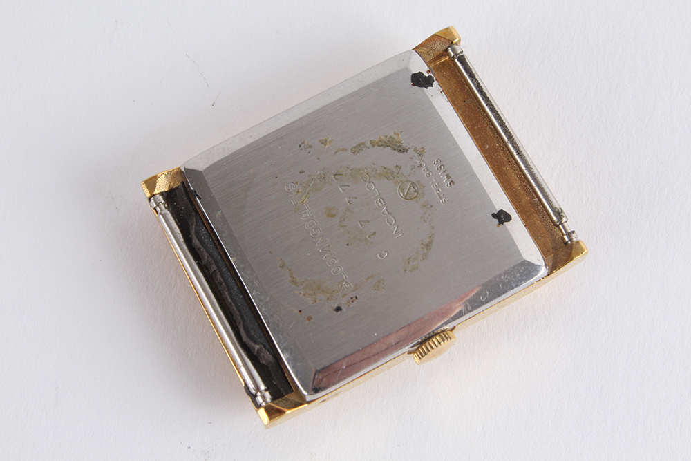 Universal Geneve Leather Band Watch and Bloomingdale's Lexon Watch Face