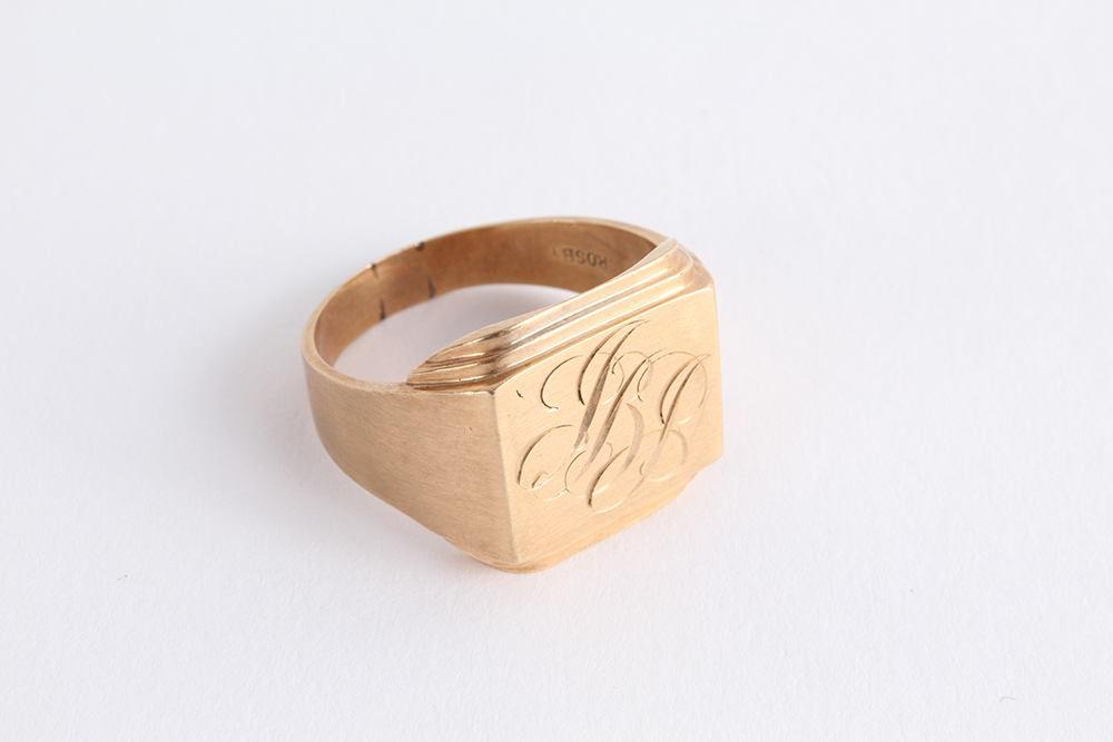 14K Gold Men's Ring, 10K Gold 1980 Ballard Class Ring, and 14K Gold Pendant