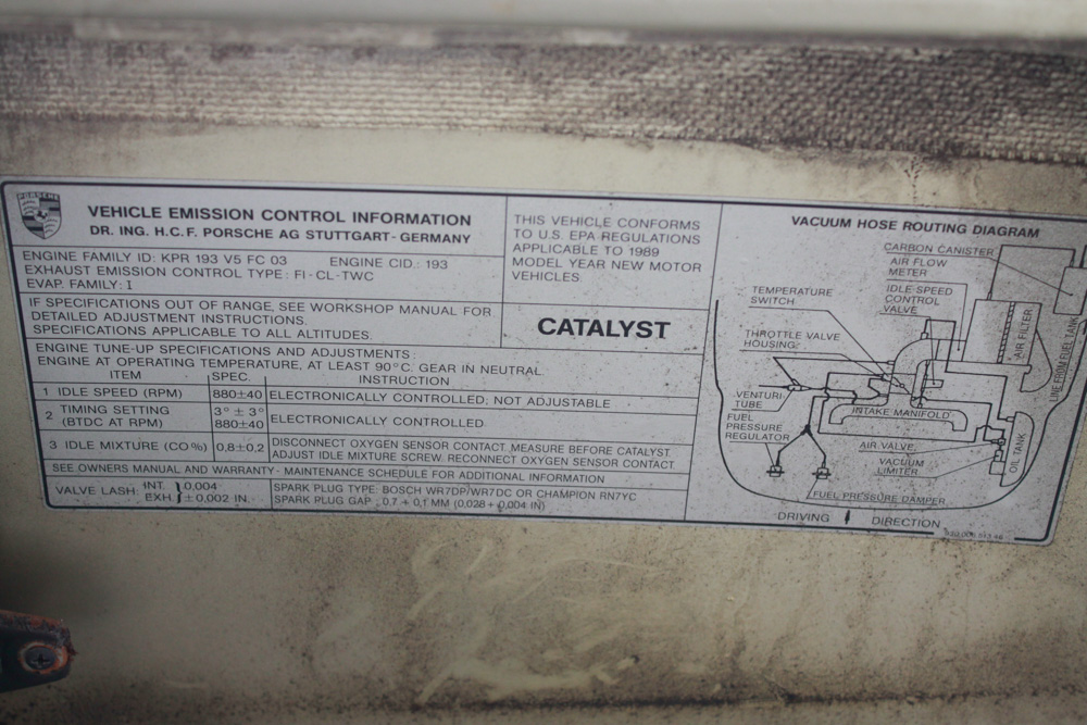 1989 Porsche 911 Carrera Cabriolet