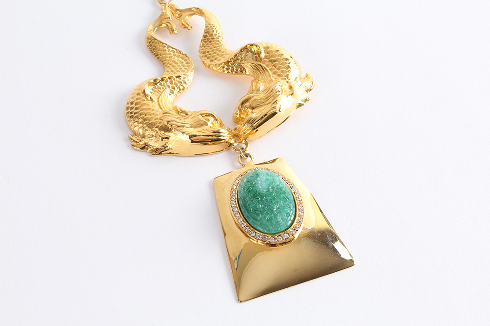 Couture Italian Bijoux Elfe Asian Inspired Necklace