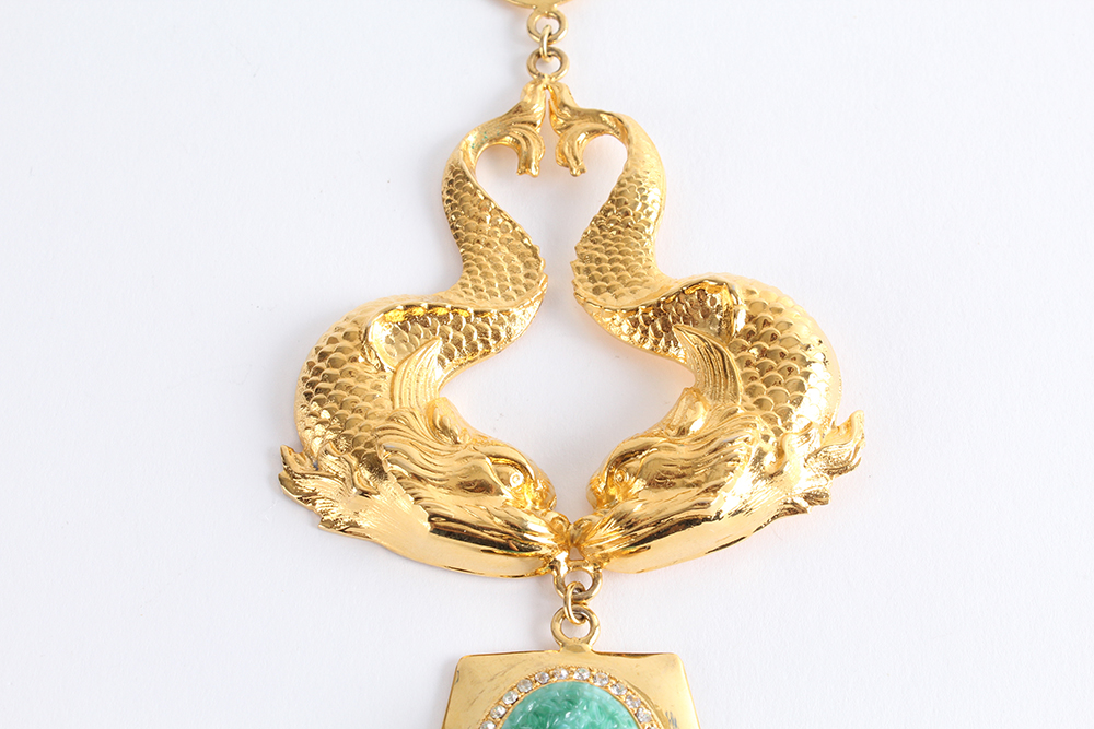 Couture Italian Bijoux Elfe Asian Inspired Necklace