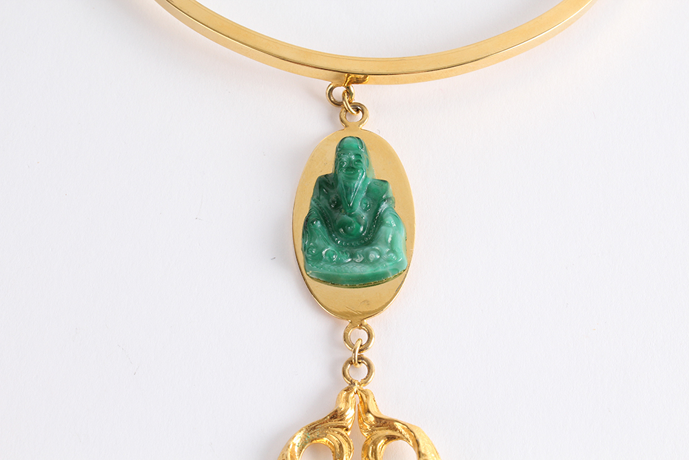 Couture Italian Bijoux Elfe Asian Inspired Necklace