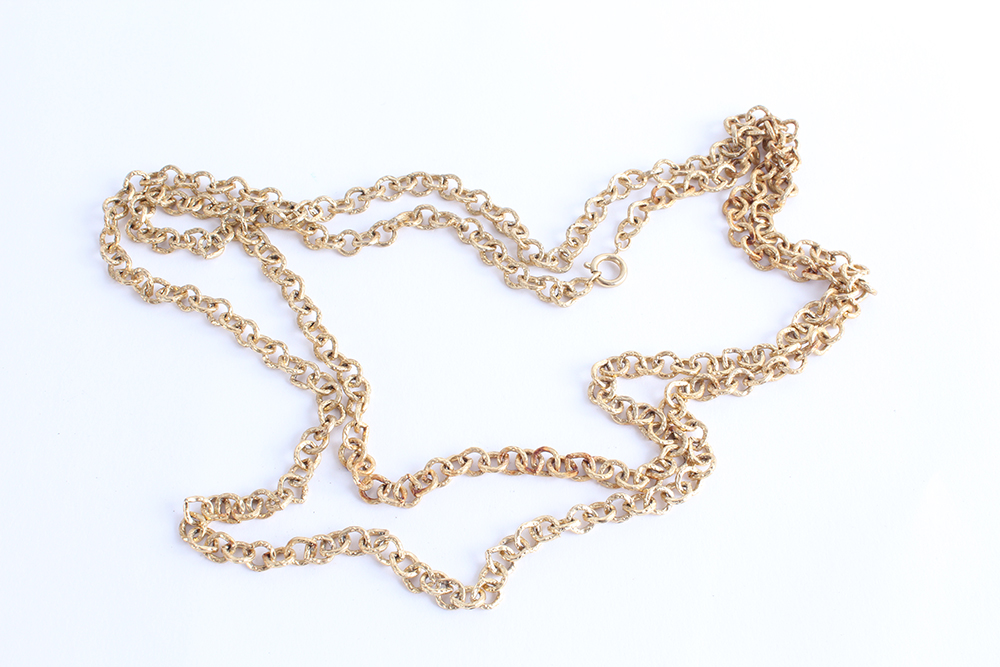 Unadorned Gold Tone Chains