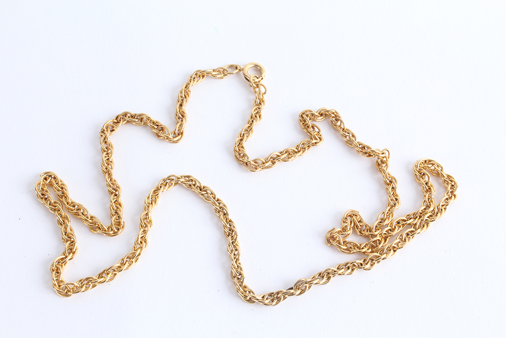 Unadorned Gold Tone Chains