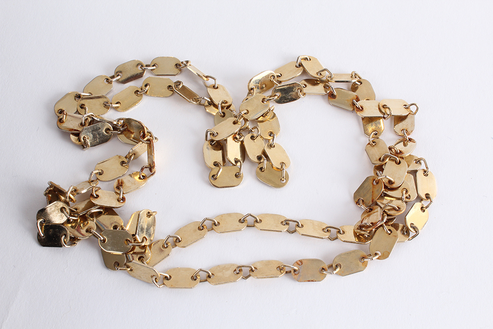 Unadorned Gold Tone Chains