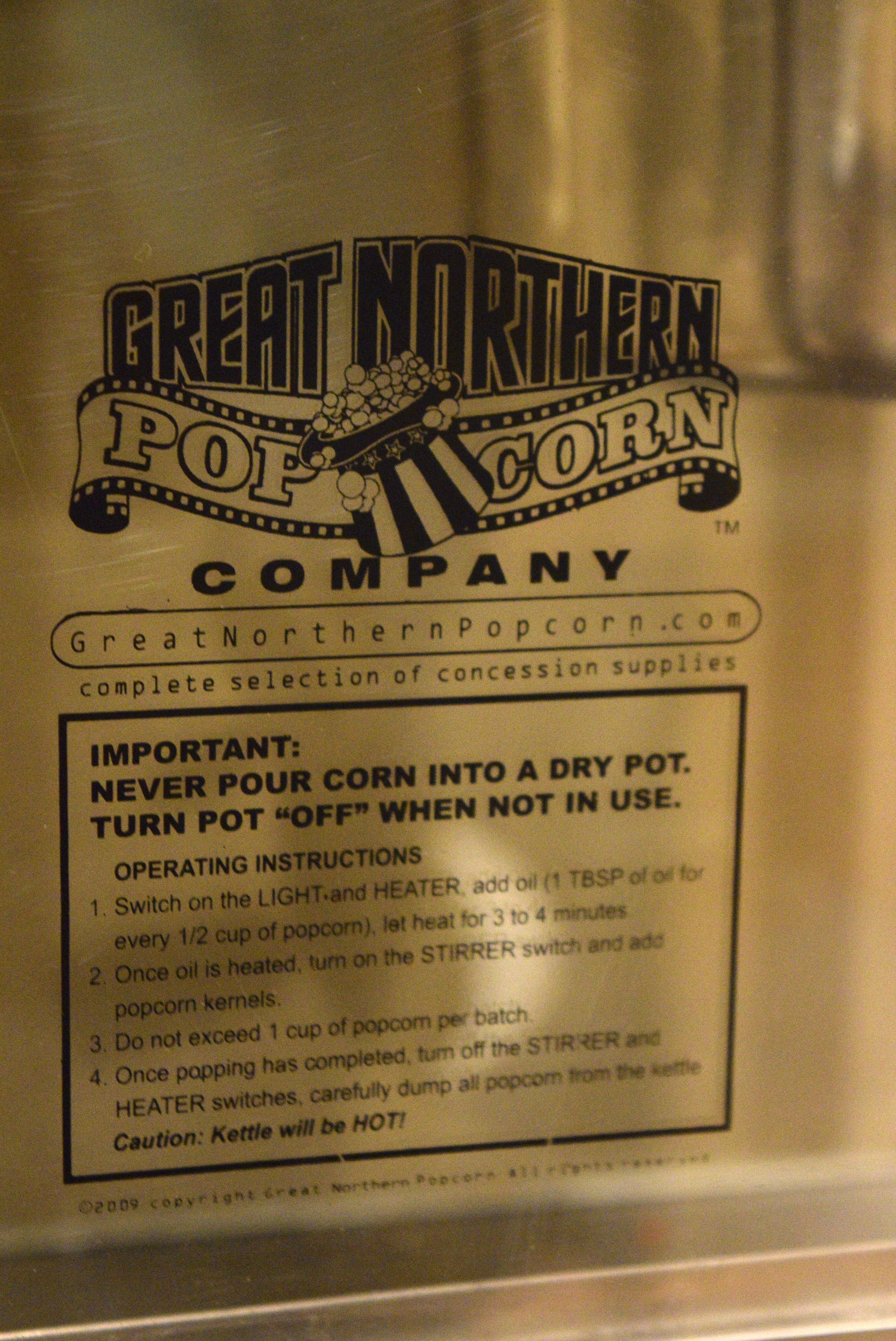 Great Northern Popcorn Company Popcorn Machine with Cart