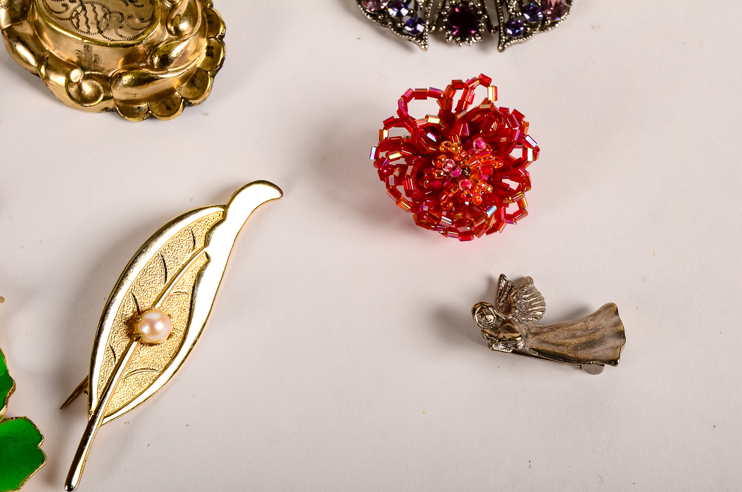 Costume Brooch and Pin Assortment