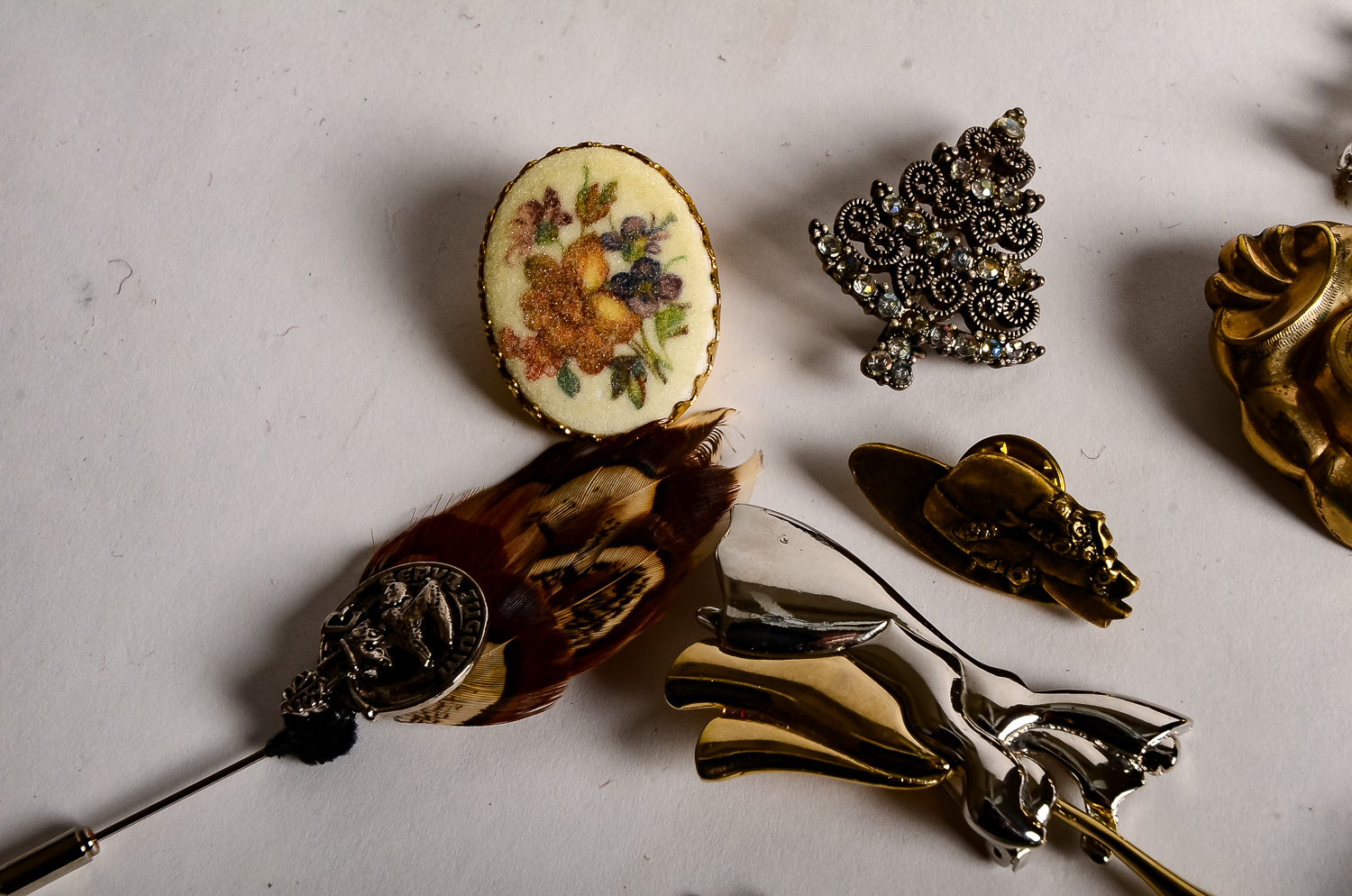 Costume Brooch and Pin Assortment