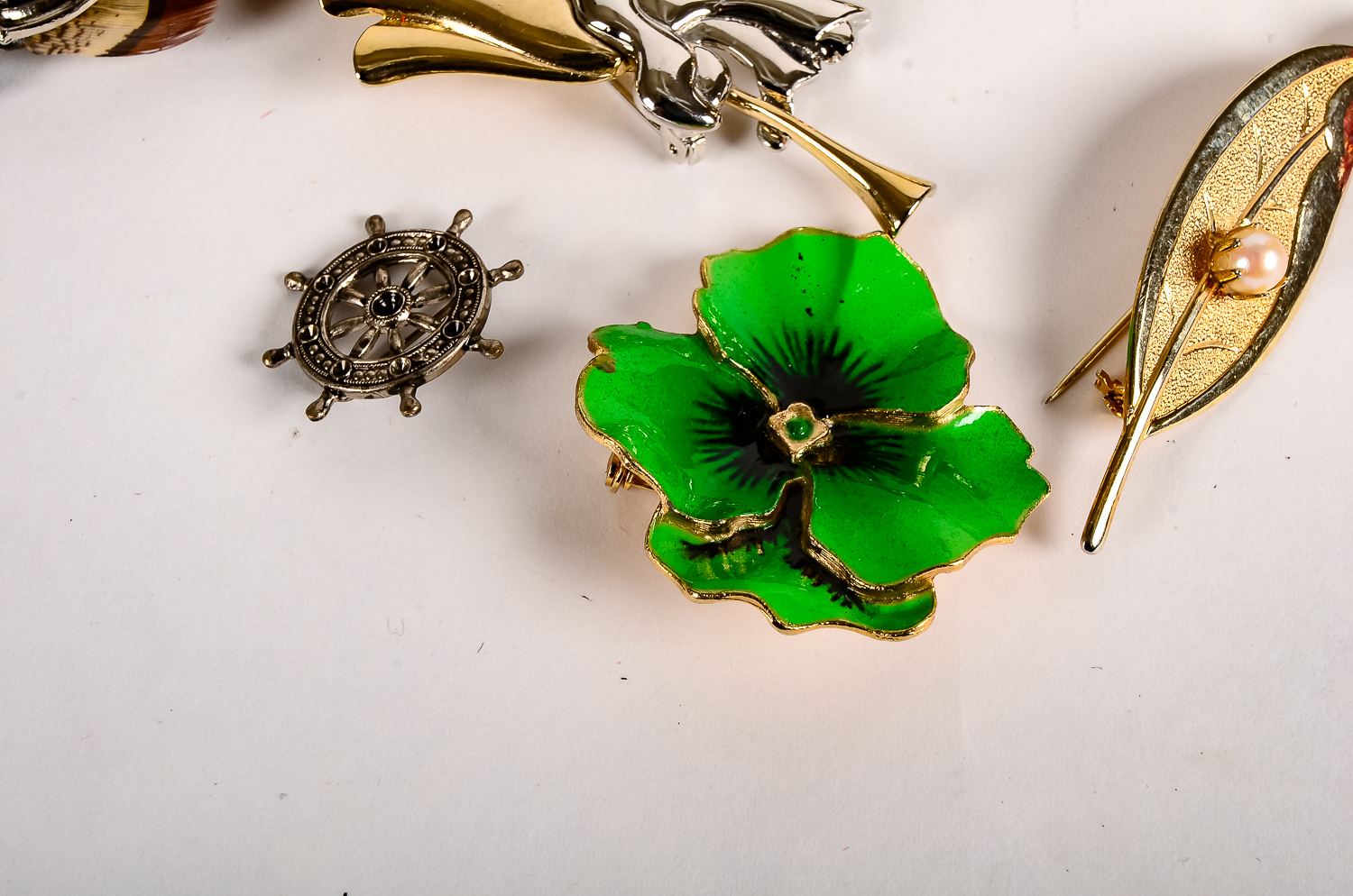 Costume Brooch and Pin Assortment
