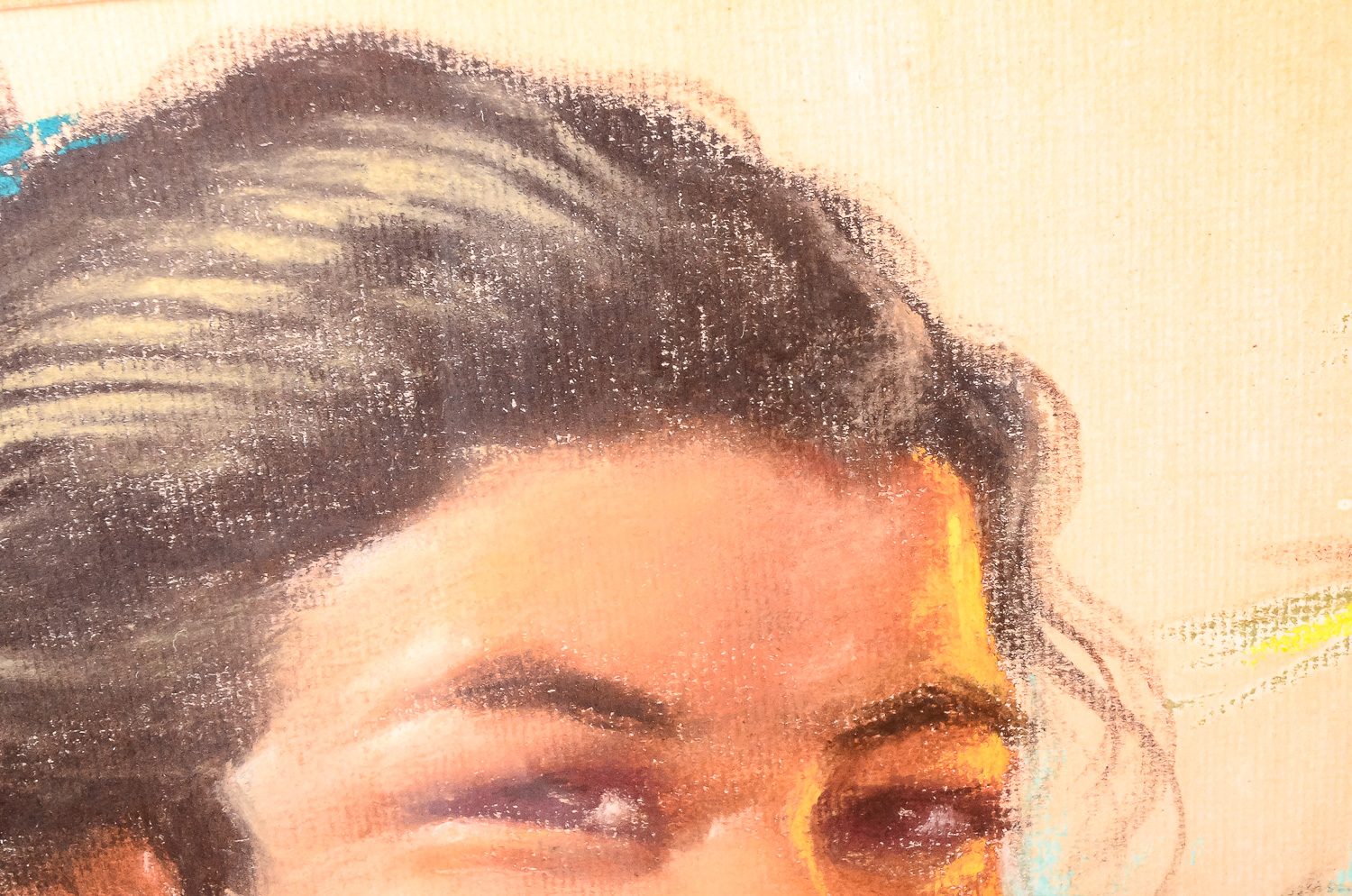 Pair of Framed Pastel Portraits from Manila Signed by Pregorio