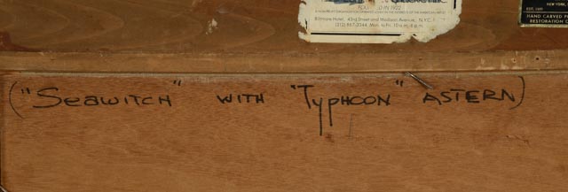 Robert Oliver Skemp Nautical Oil Painting "Clipper Race"