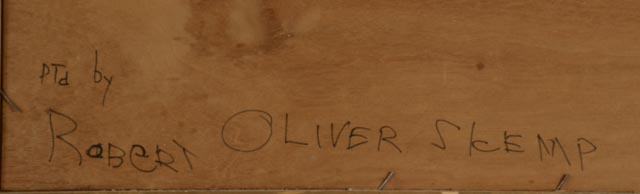 Robert Oliver Skemp Nautical Oil Painting "Clipper Race"