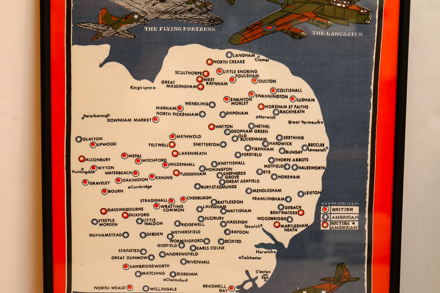 Framed Cotton Fabric Print