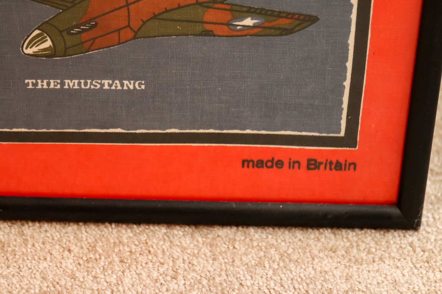 Framed Cotton Fabric Print