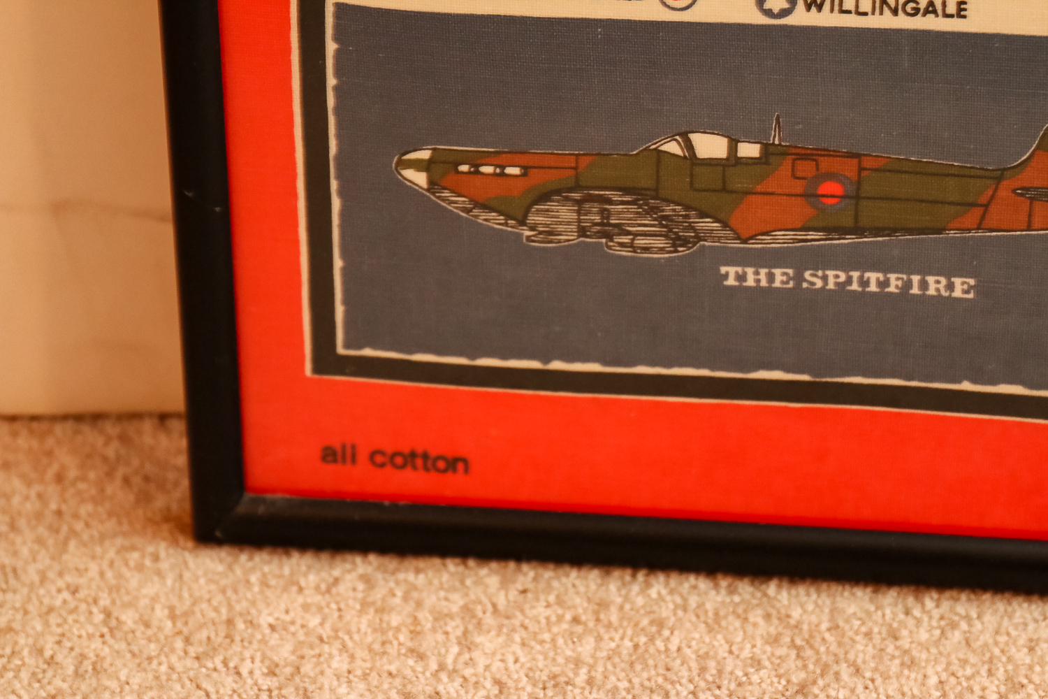 Framed Cotton Fabric Print