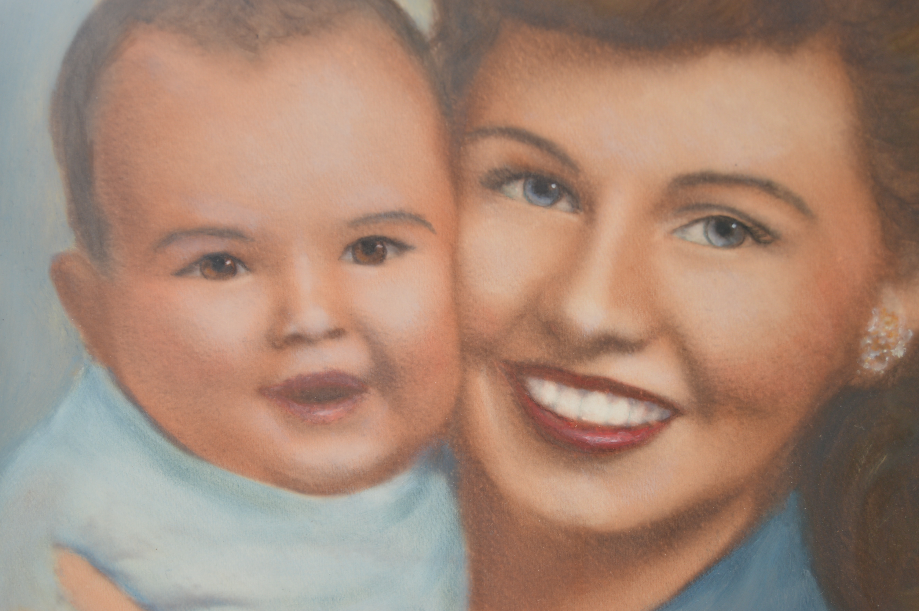 Vintage Gilt Framed Paintings and Oval Wall Mirror