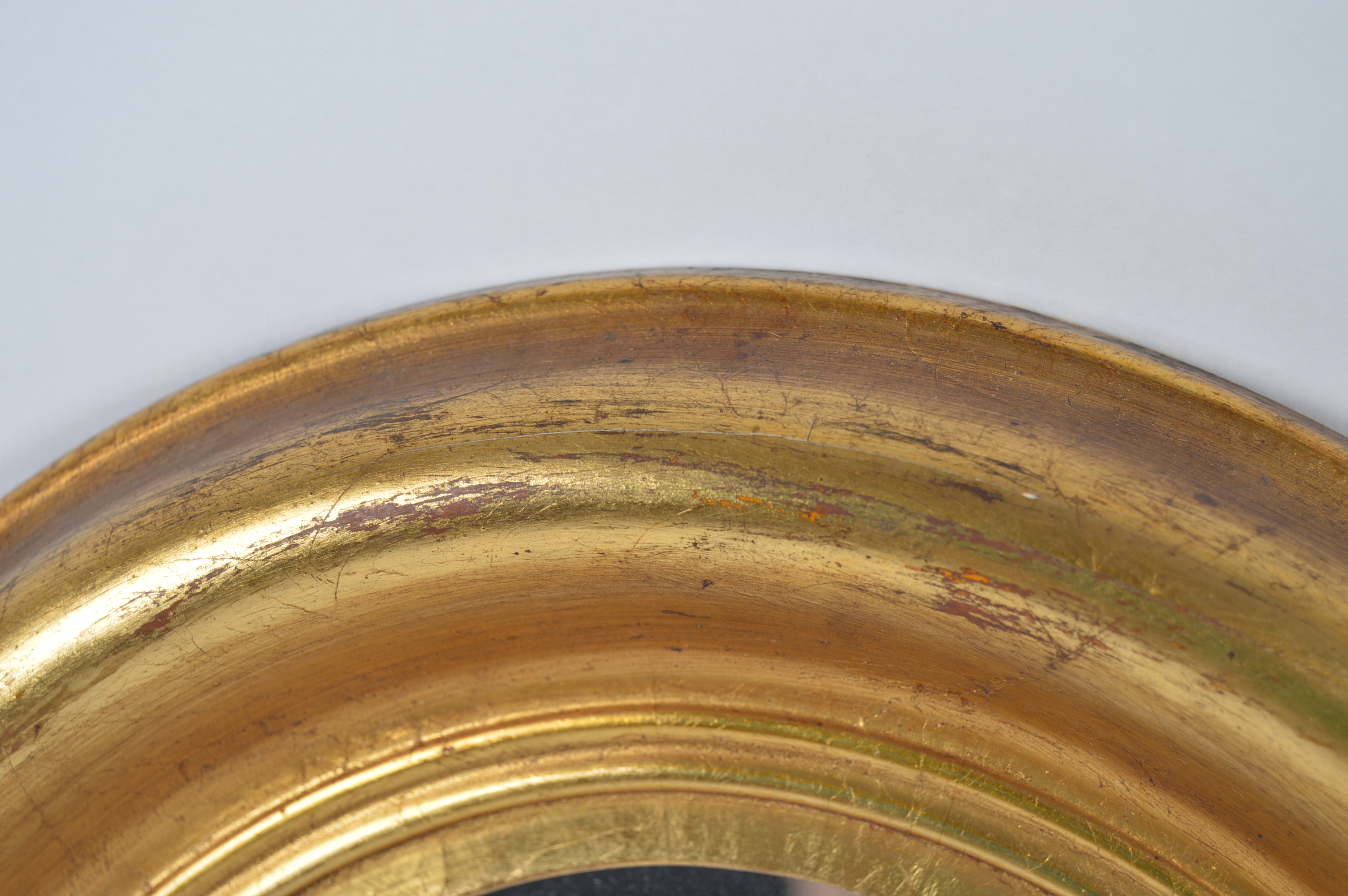 Vintage Gilt Framed Paintings and Oval Wall Mirror