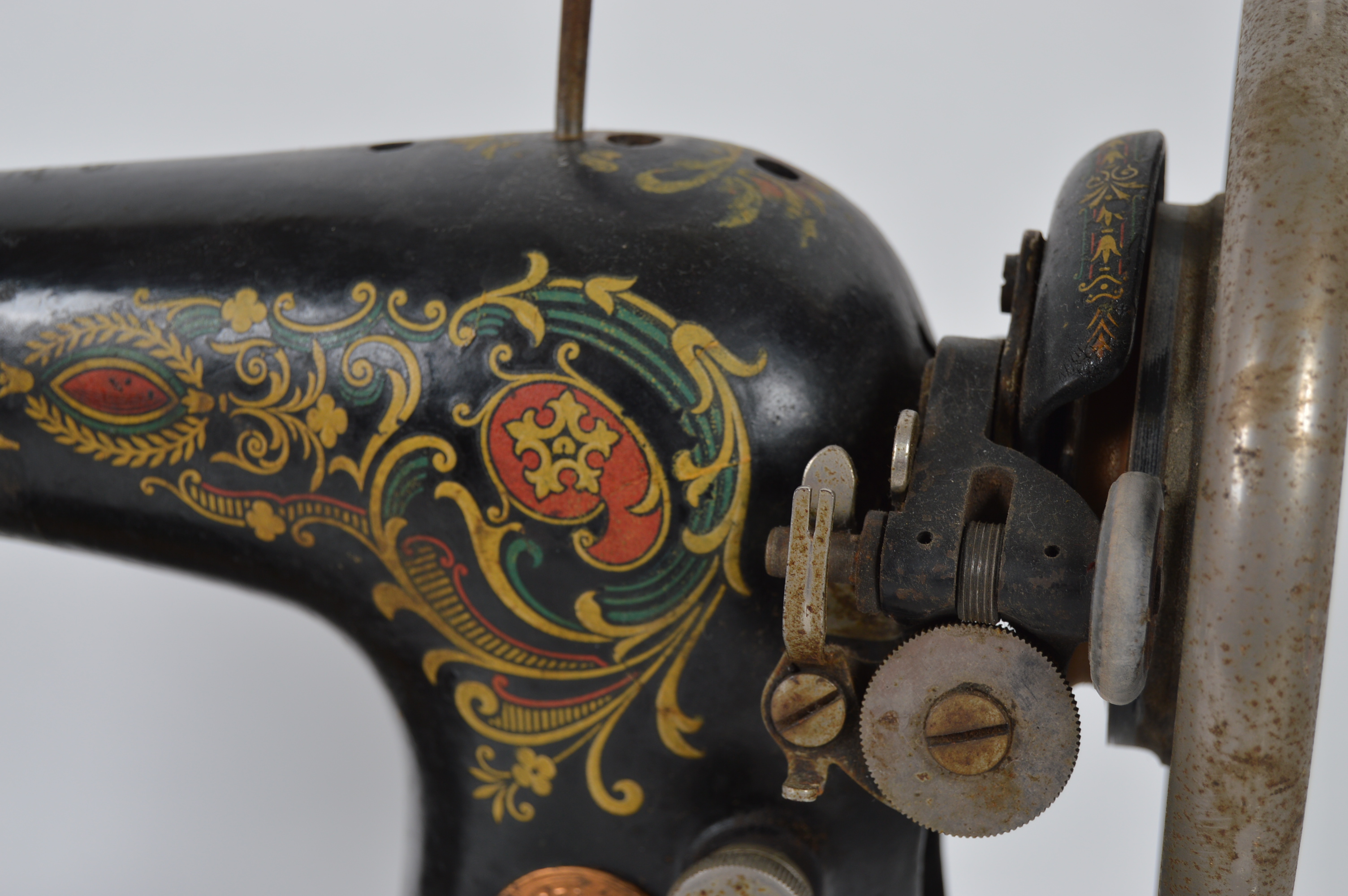 Antique Singer Sewing Machine and Accessories