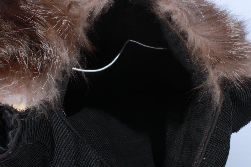 Raccoon Fur Muff Purse