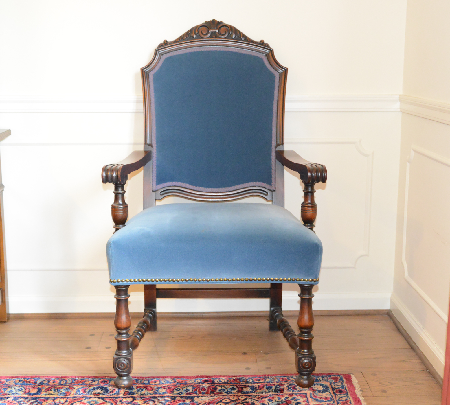 Vintage Robert W. Irwin Italian Renaissance Revival Style Dining Table and Chairs