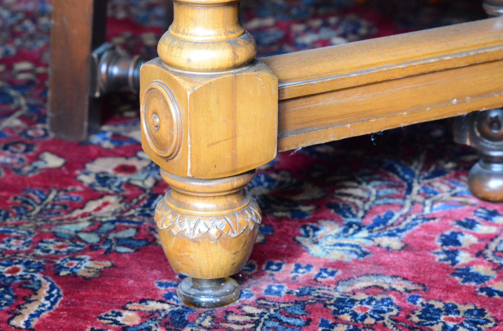 Vintage Robert W. Irwin Italian Renaissance Revival Style Dining Table and Chairs