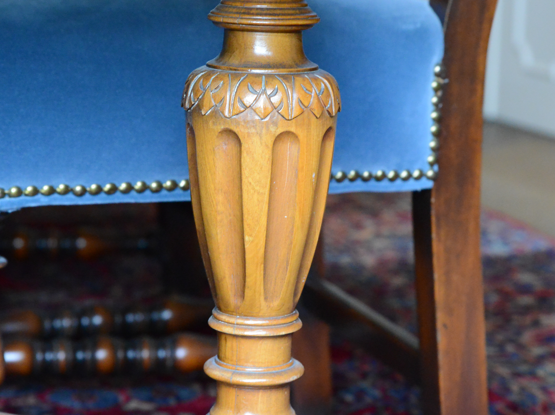 Vintage Robert W. Irwin Italian Renaissance Revival Style Dining Table and Chairs