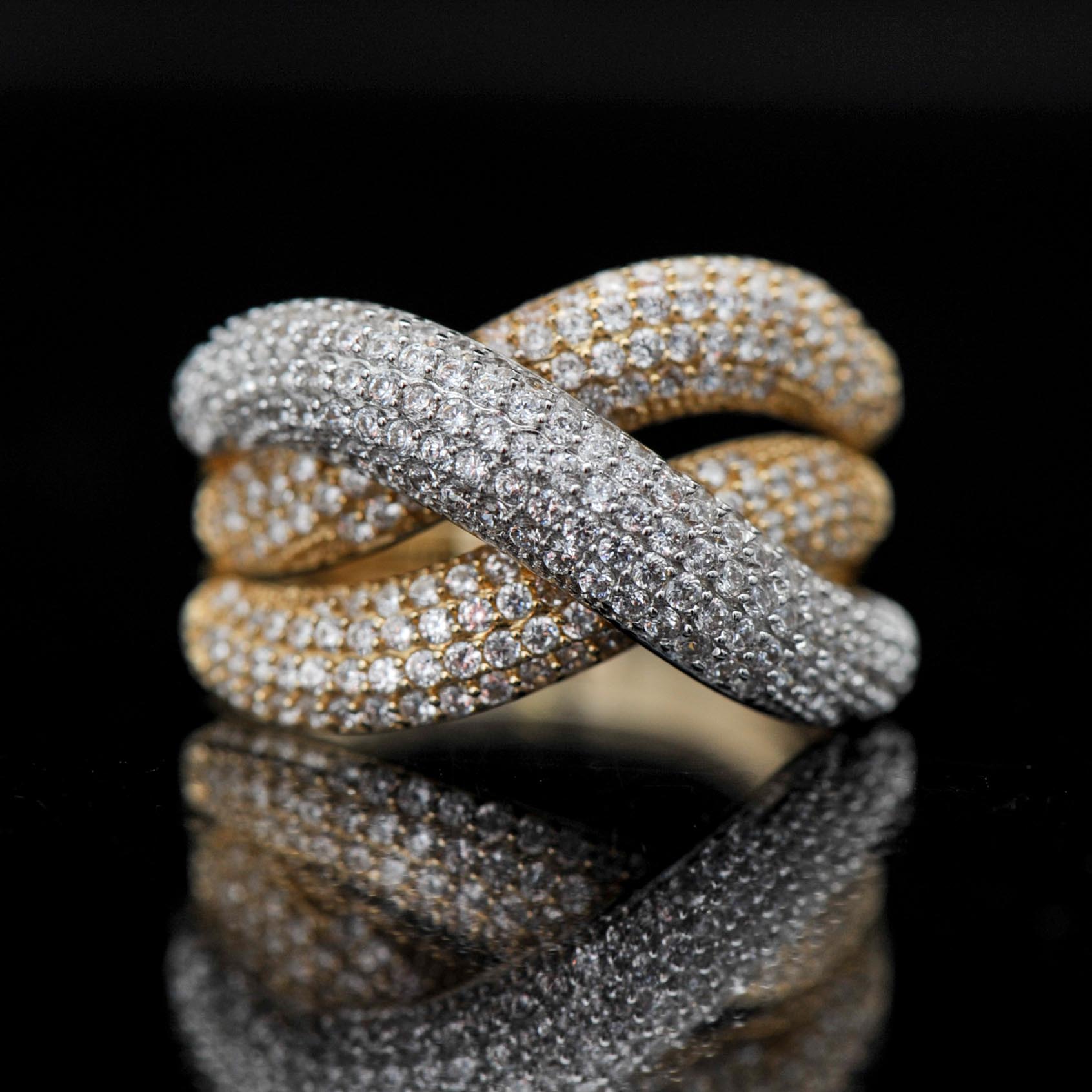 14k Yellow Gold Cubic Zirconia Ring
