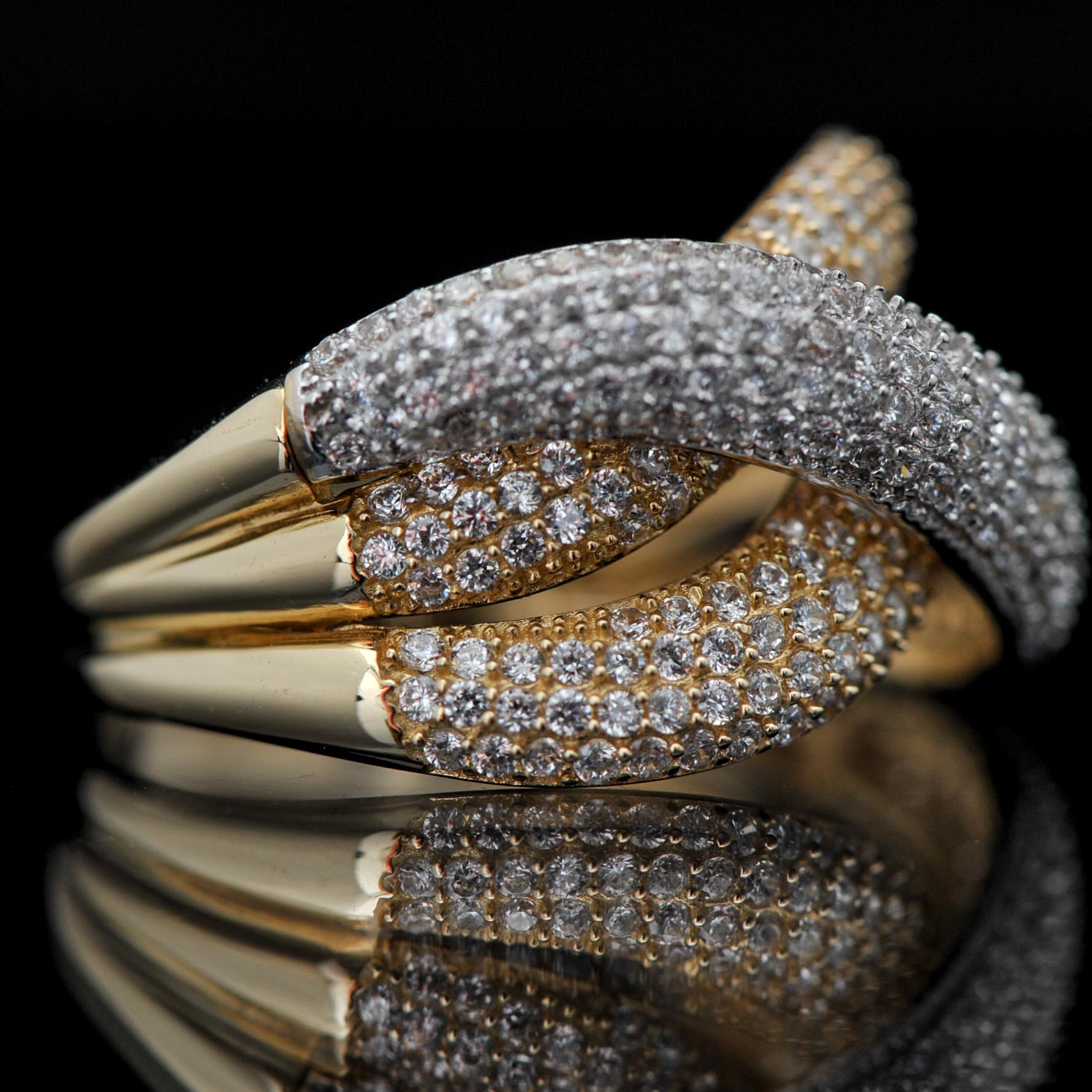 14k Yellow Gold Cubic Zirconia Ring