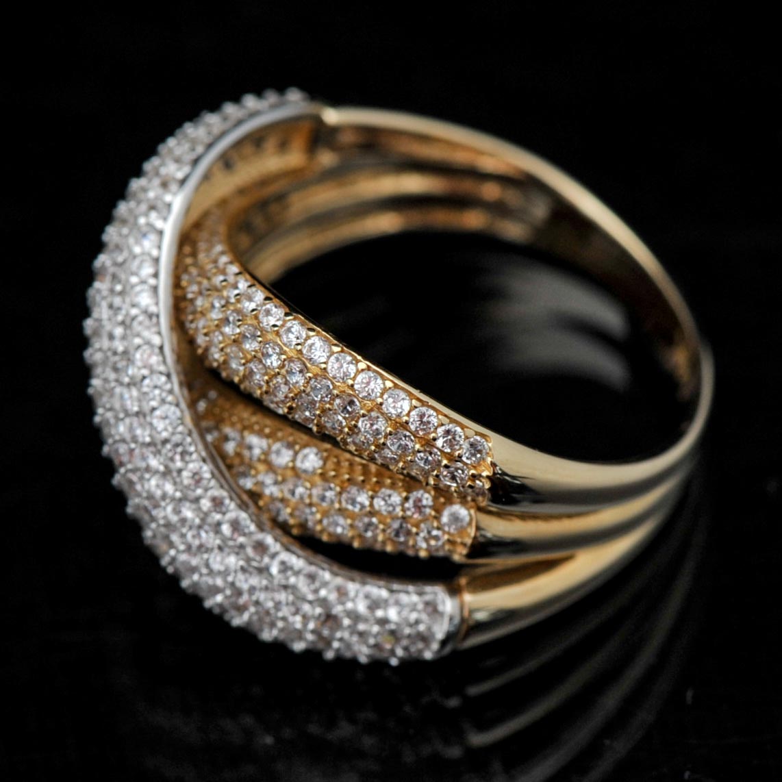 14k Yellow Gold Cubic Zirconia Ring