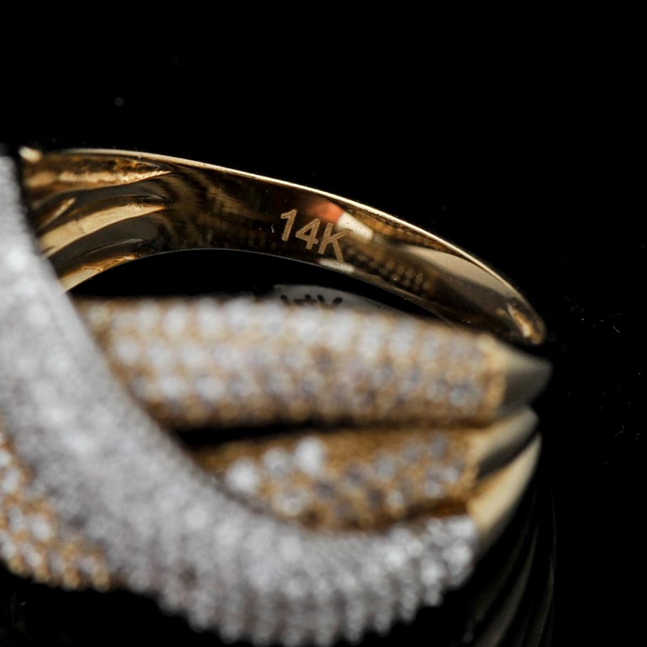 14k Yellow Gold Cubic Zirconia Ring