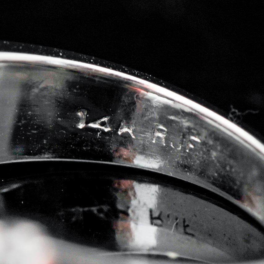 14k White Gold Ruby Ring